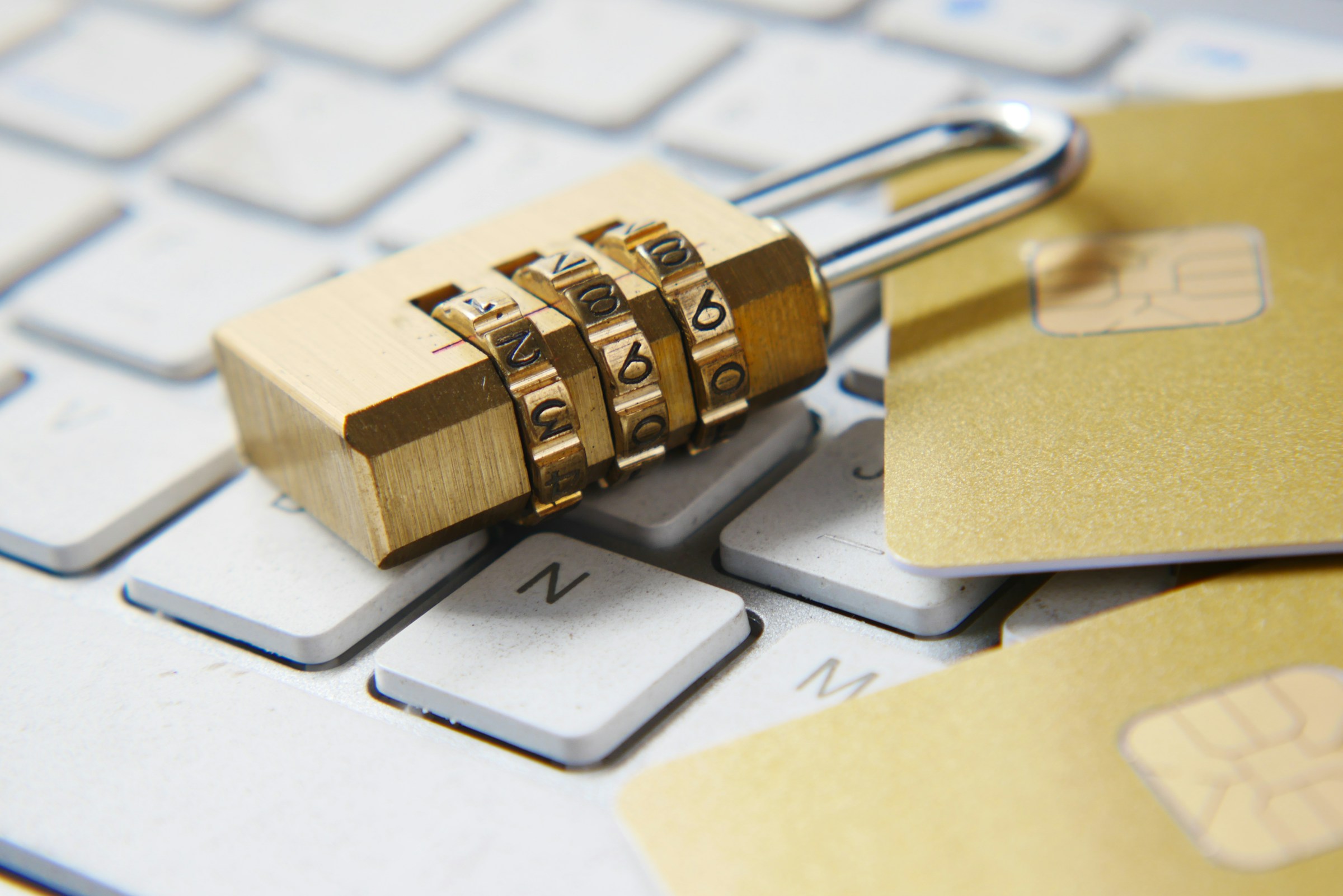 A lock on a keyboard