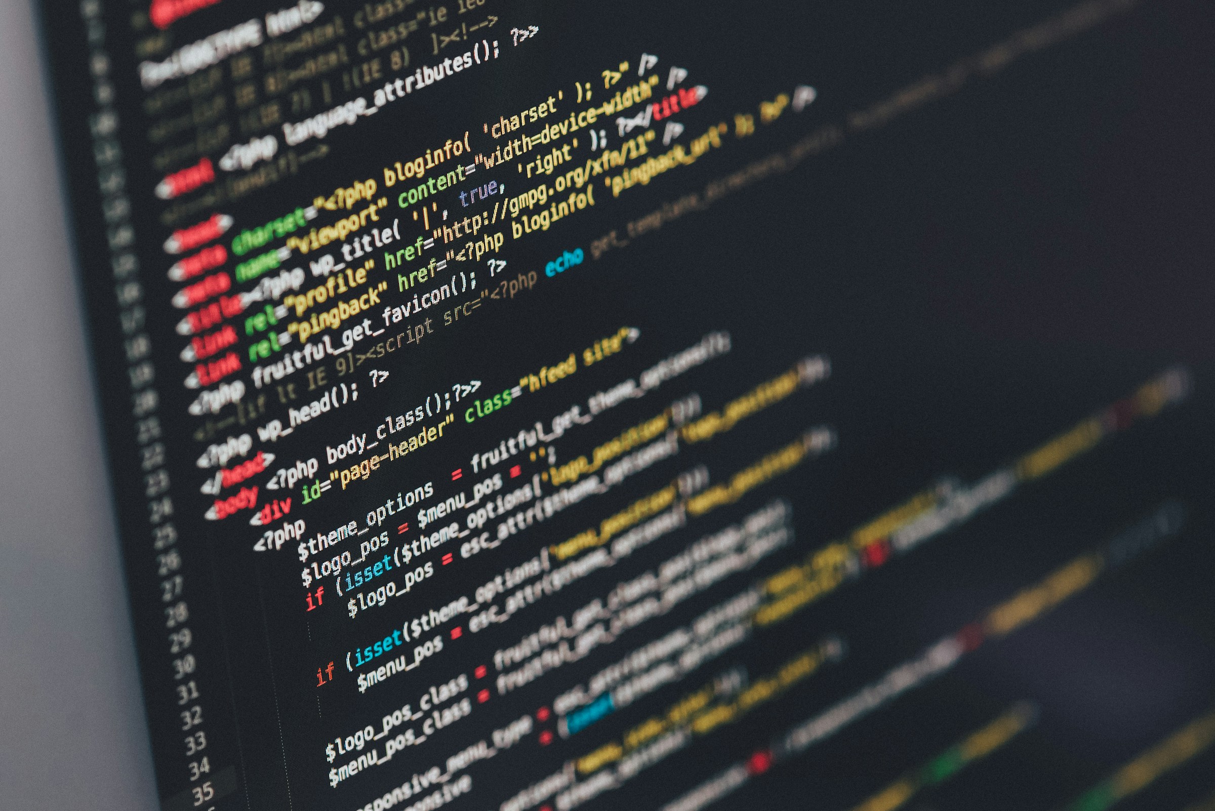 HTML coding of a website